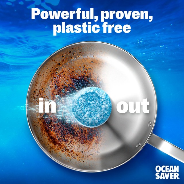 OceanSaver Plastic Free Dishwasher Tablets 30 Pack, imported from the UK