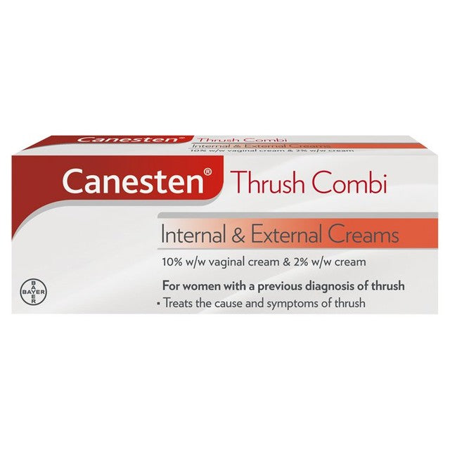 Canesten thrush internal and external cream combi 5g and 10g - British product