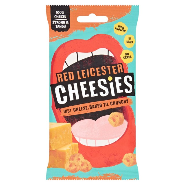 Cheesies Red Leicester crunchy popped cheese snack 20g - British product