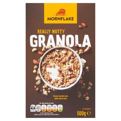 Mornflake Premium Nutty Granola Breakfast Cereal 500g