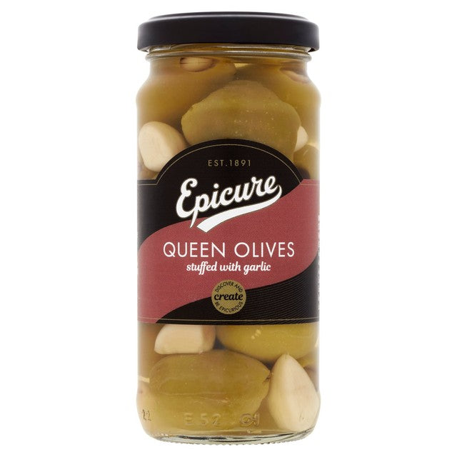 Epicure Stuffed Olives with Garlic 235g - British product