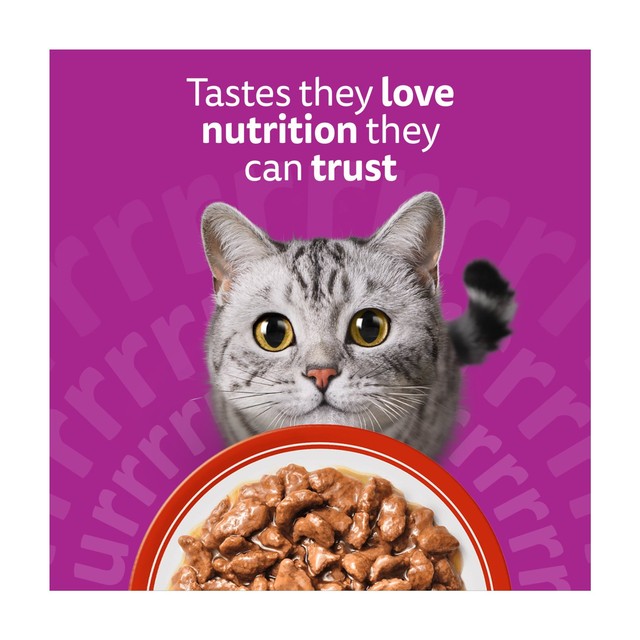 Whiskas wet cat food pouches meaty meals in gravy 12 x 85g (British brand)