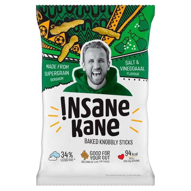 Insane Grain Salt & Vinegar Baked Sorghum Sticks 80g, UK version