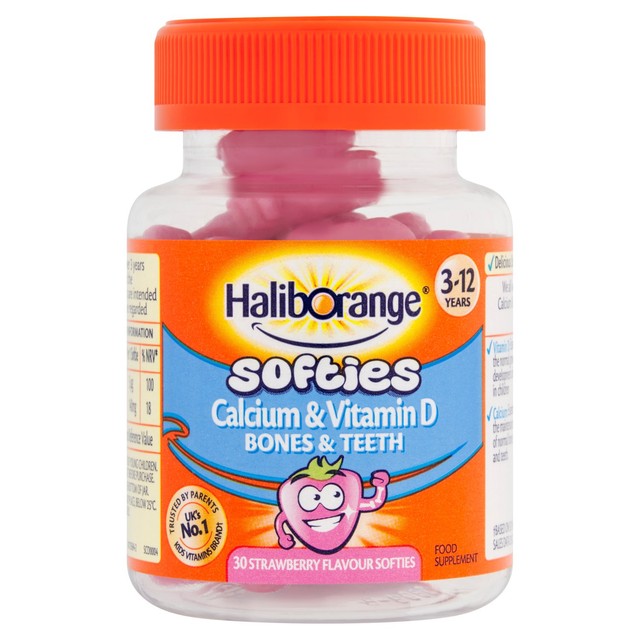 Haliborange kids vitamin gummies strawberry flavour 30 per pack, UK version