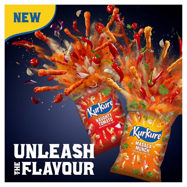 Kurkure Masala Munch sharing crisps 100g, UK version