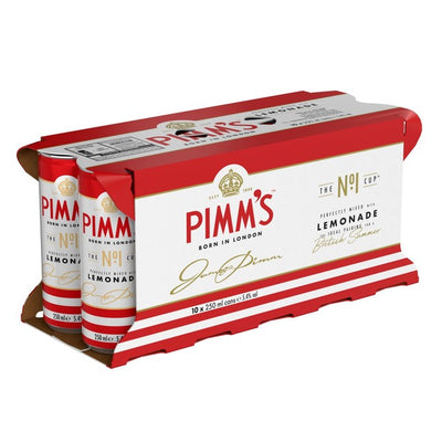 Pimm's No1 Cup & Lemonade Premix Ready-to-Drink Cocktail 10 x 250ml