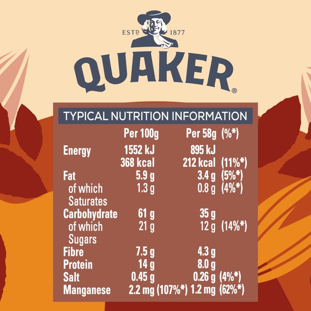 Quaker Heavenly Oats Hazelnut Chocolate porridge pot 58g, imported from the UK