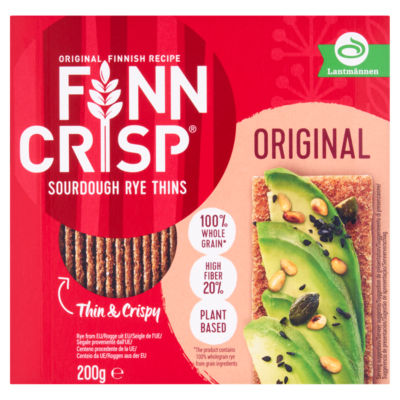 Finn Crisp Original Sourdough Rye Thins Crispbread 200g