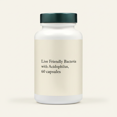 Holland & Barrett Live Friendly Bacteria 20 Billion Digestive Support 60 Capsules