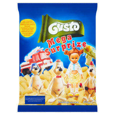 Gusto Mega Surprize Salted Corn Snacks with Surprise Toy 60g