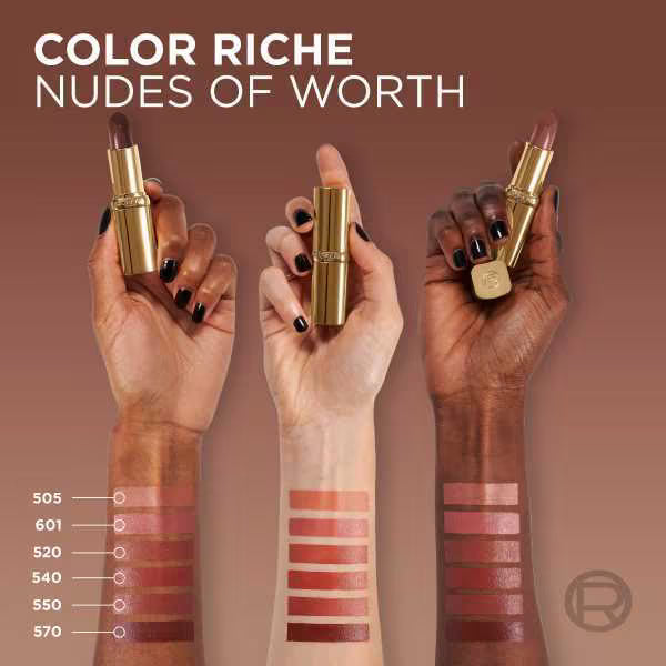 L'Oréal Paris Color Riche Satin Lipstick 520 Le Nude - British product