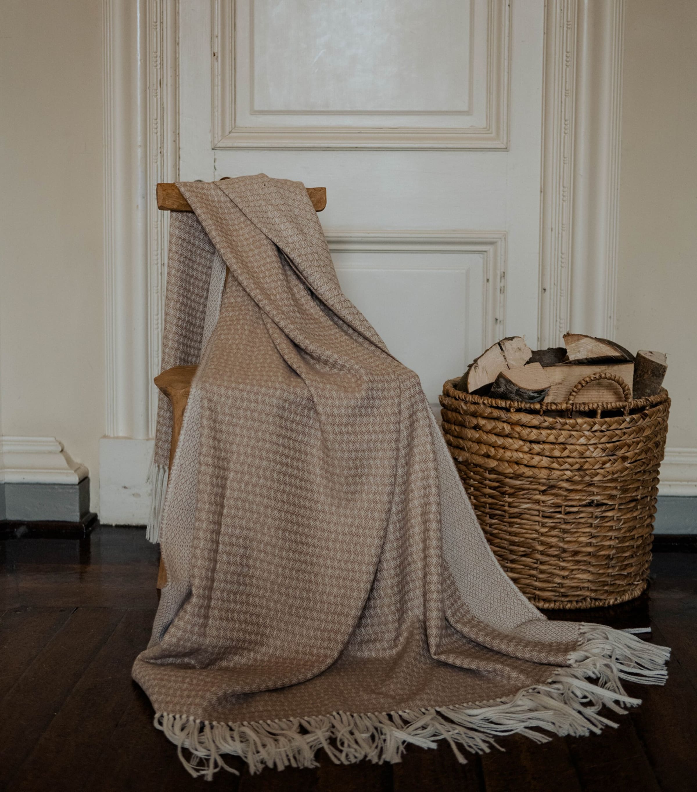 Araminta Campbell Alpaca-Blend Willow Throw (150cm x 230cm)