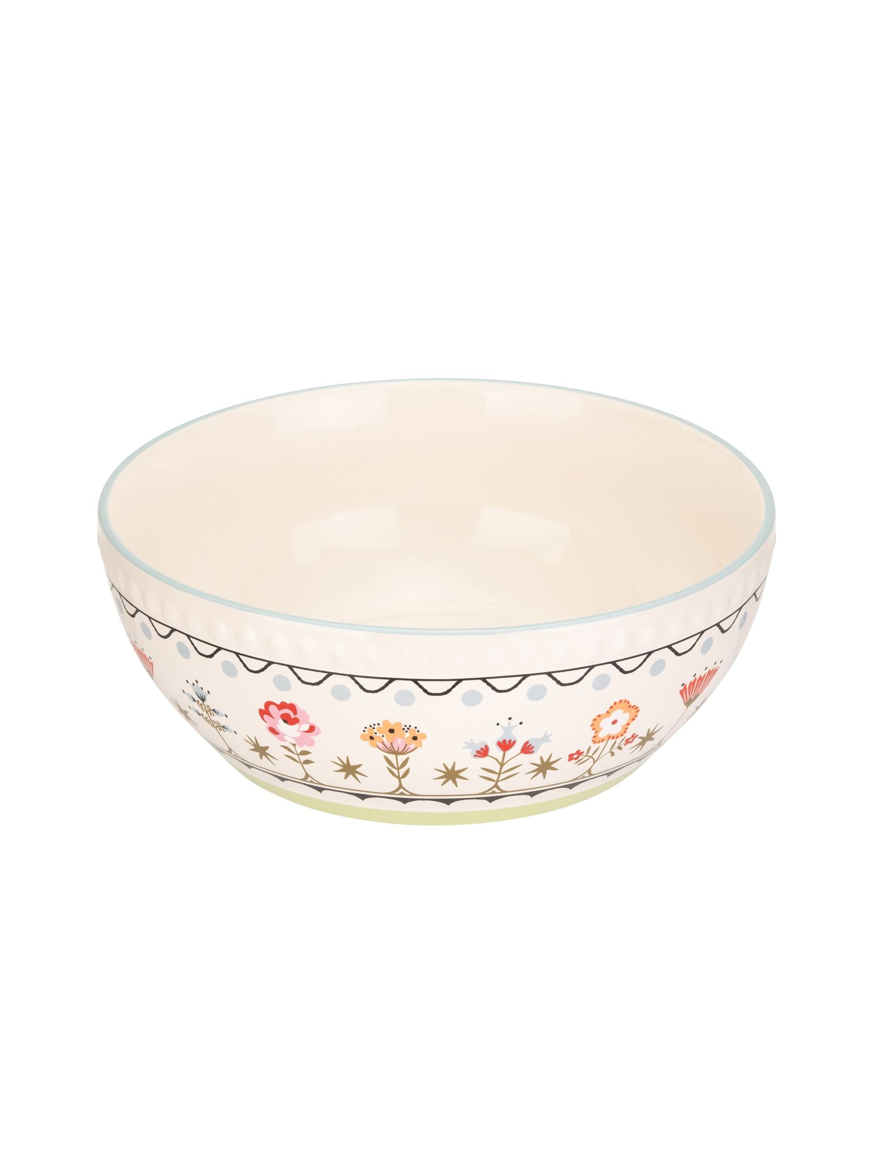Cath Kidston cream painted table ceramic serving bowl 26cm - British product