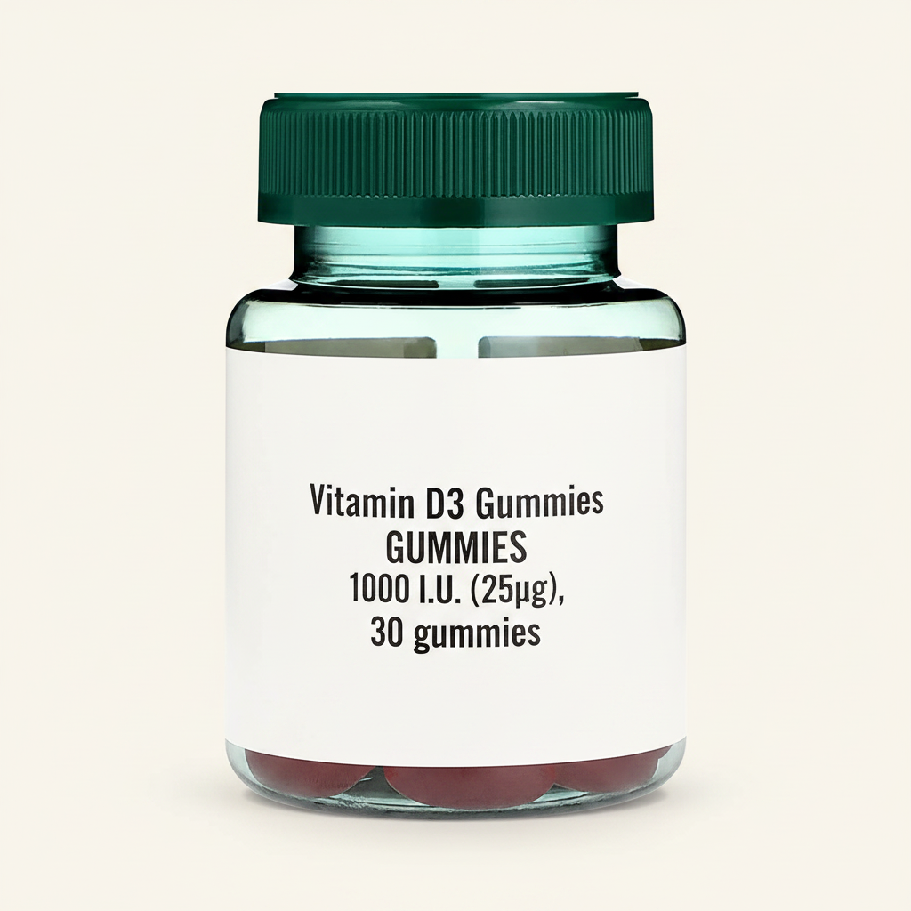 Holland Barrett Vitamin D Gummies Strawberry 30, imported from the UK