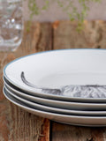 Set of 4 Grey Hamish Dinner Plates