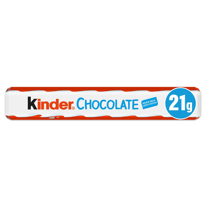 Kinder chocolate snack bar 36 x 21g, UK version