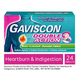 Gaviscon Double Action Heartburn &amp; Indigestion Mint Tablets x24