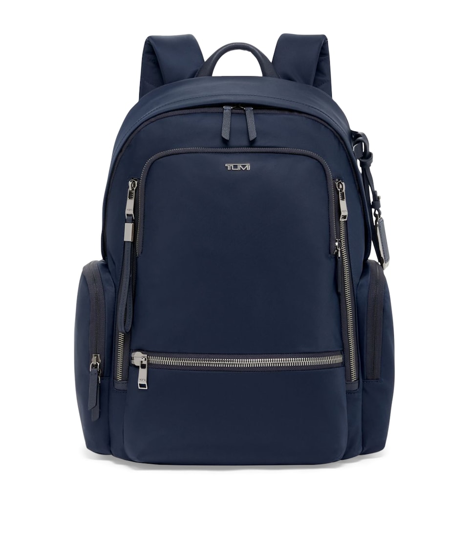 Sleek Backpack with Carbon Fibre Accents and USB Port, 43cm x 30.5cm x 14cm