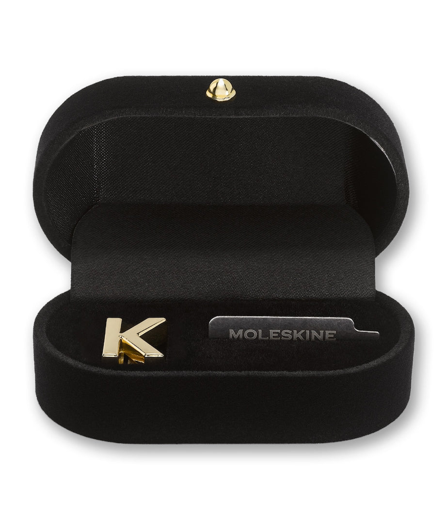 Moleskine Gold-Plated K Notebook Charm