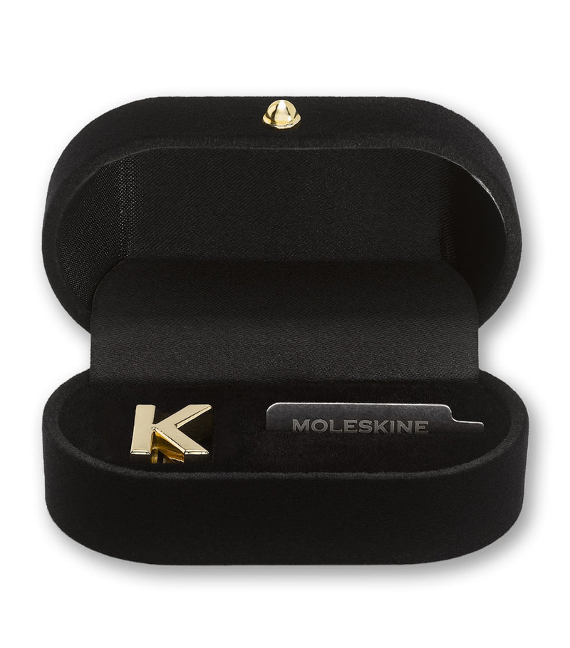 Moleskine Gold-Plated K Notebook Charm