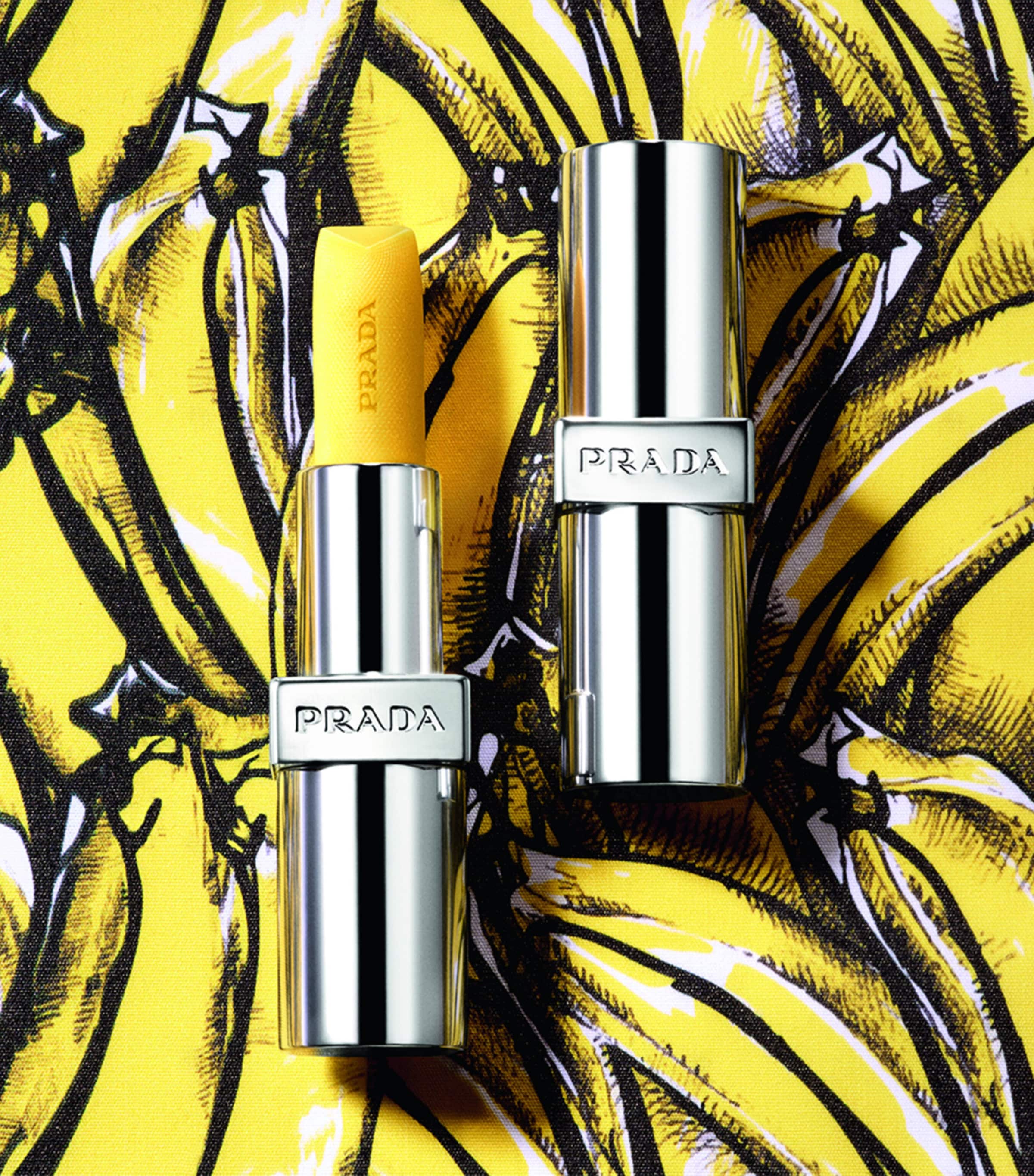 Prada Beauty banana lip balm refill, imported from the UK