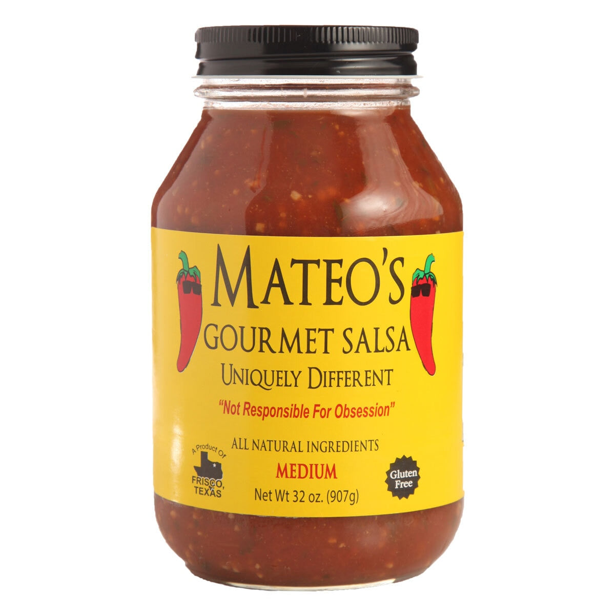 Mateo's Medium Salsa 907g, imported from the UK