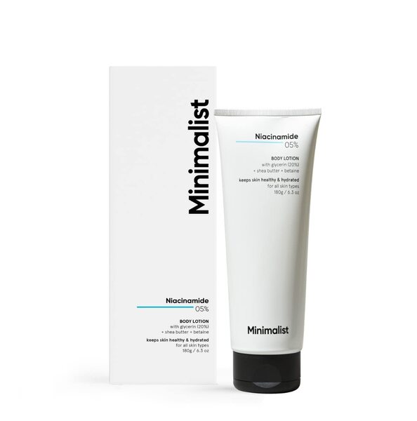 Minimalist 5% Niacinamide Body Lotion, imported from the UK