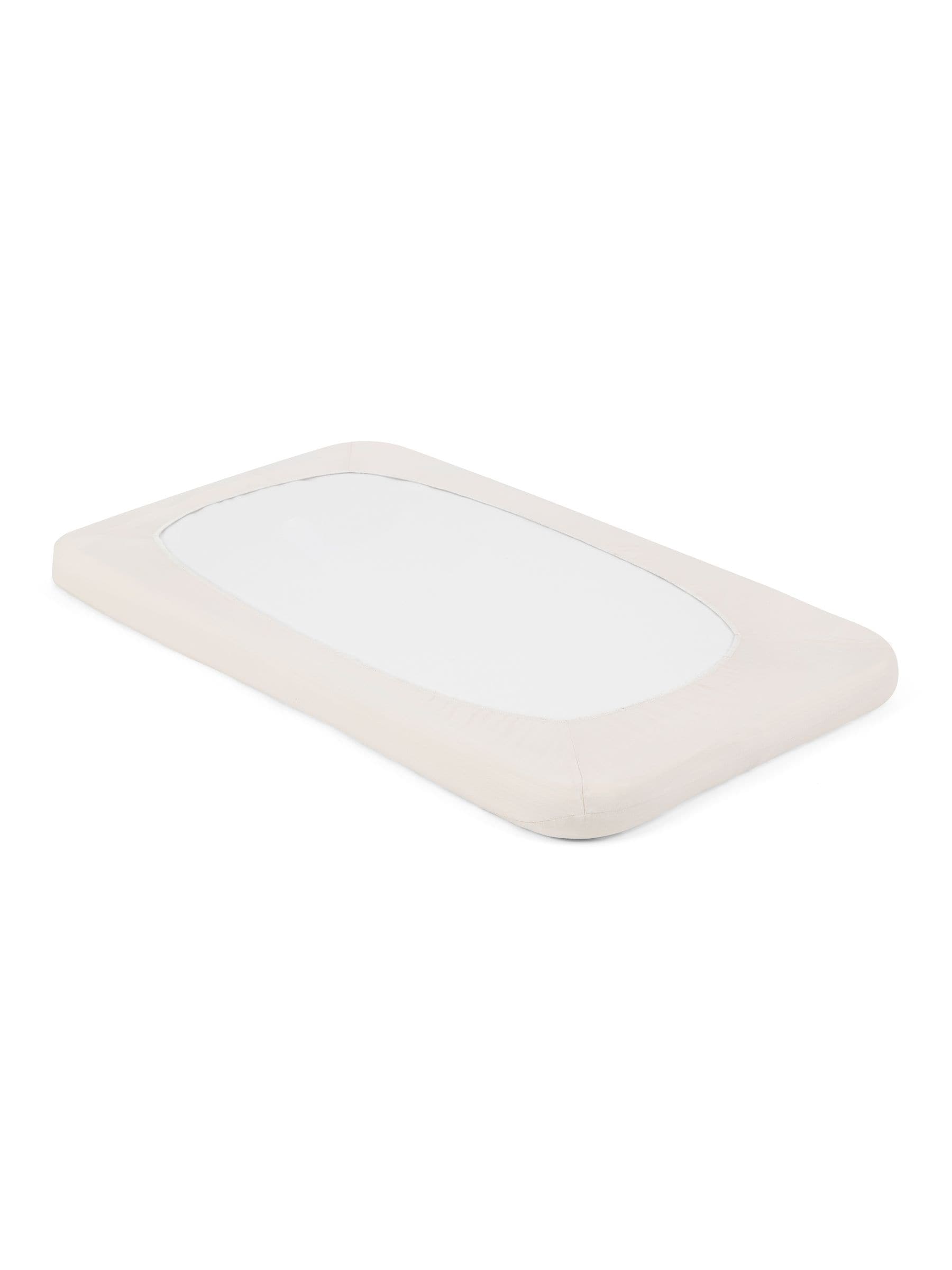 Joie White Moonbeam Roomie Glide cotton fitted sheet, UK version