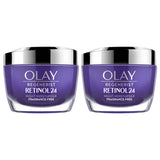 Olay Regenerist Retinol 24 Night Moisturiser Cream 2 x 50ml, imported from the UK