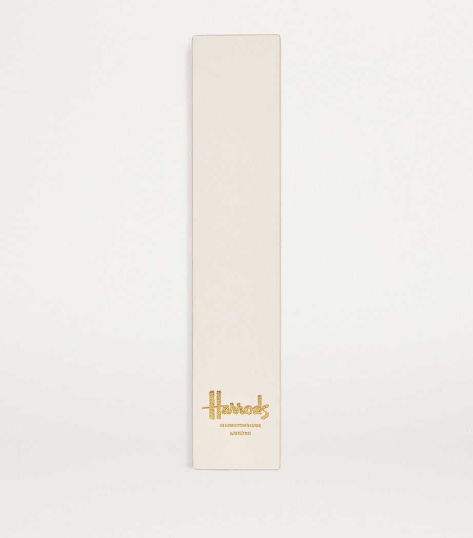 Harrods Leather Embossed-Logo Bookmark