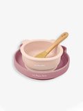 JoJo Maman Bébé pink silicone mealtime bear set, UK version