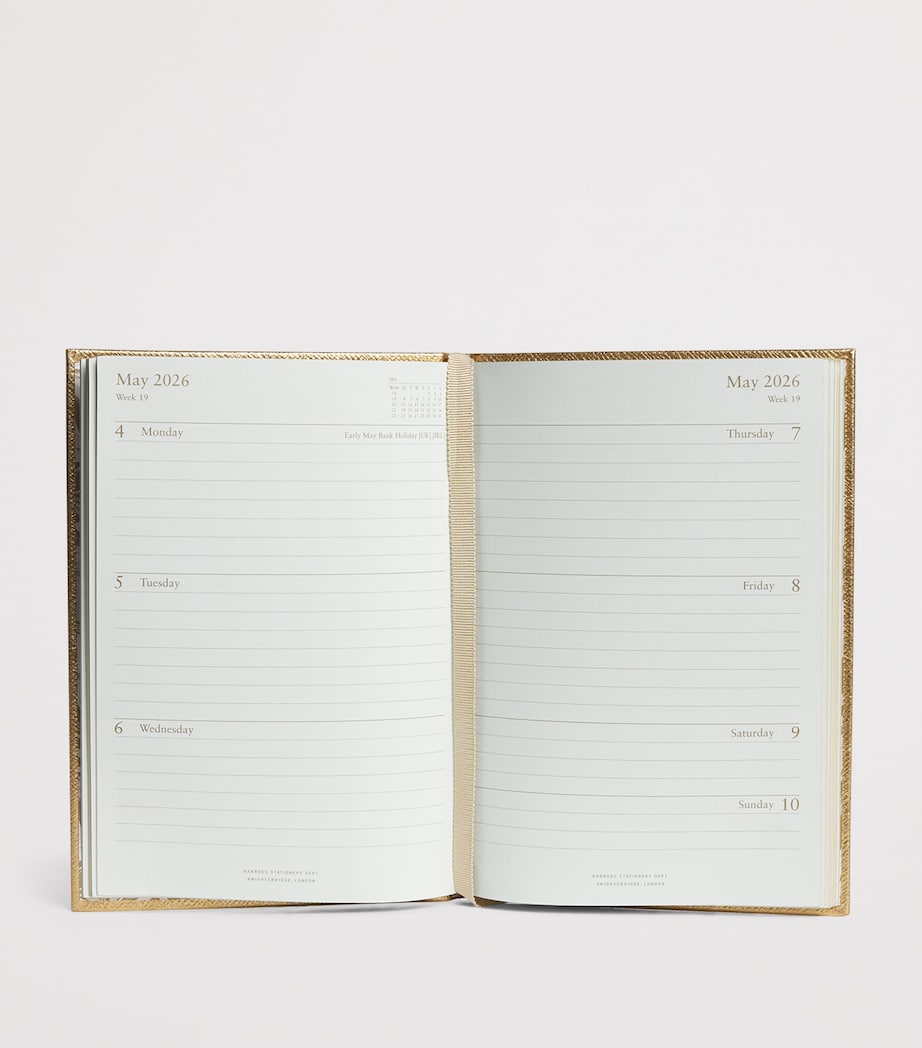 Harrods leather A5 diary 2026, UK version