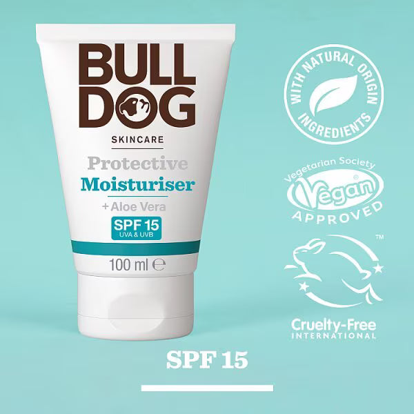 Bulldog men's moisturiser SPF 15 100ml - British product