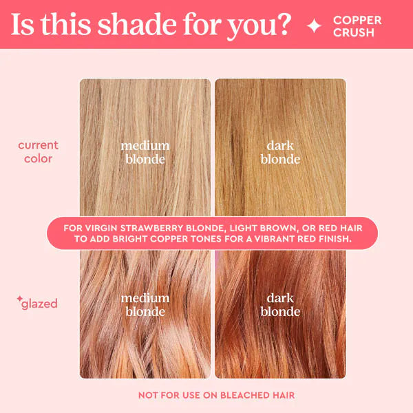 Glaze hair gloss copper crush 190ml, UK version