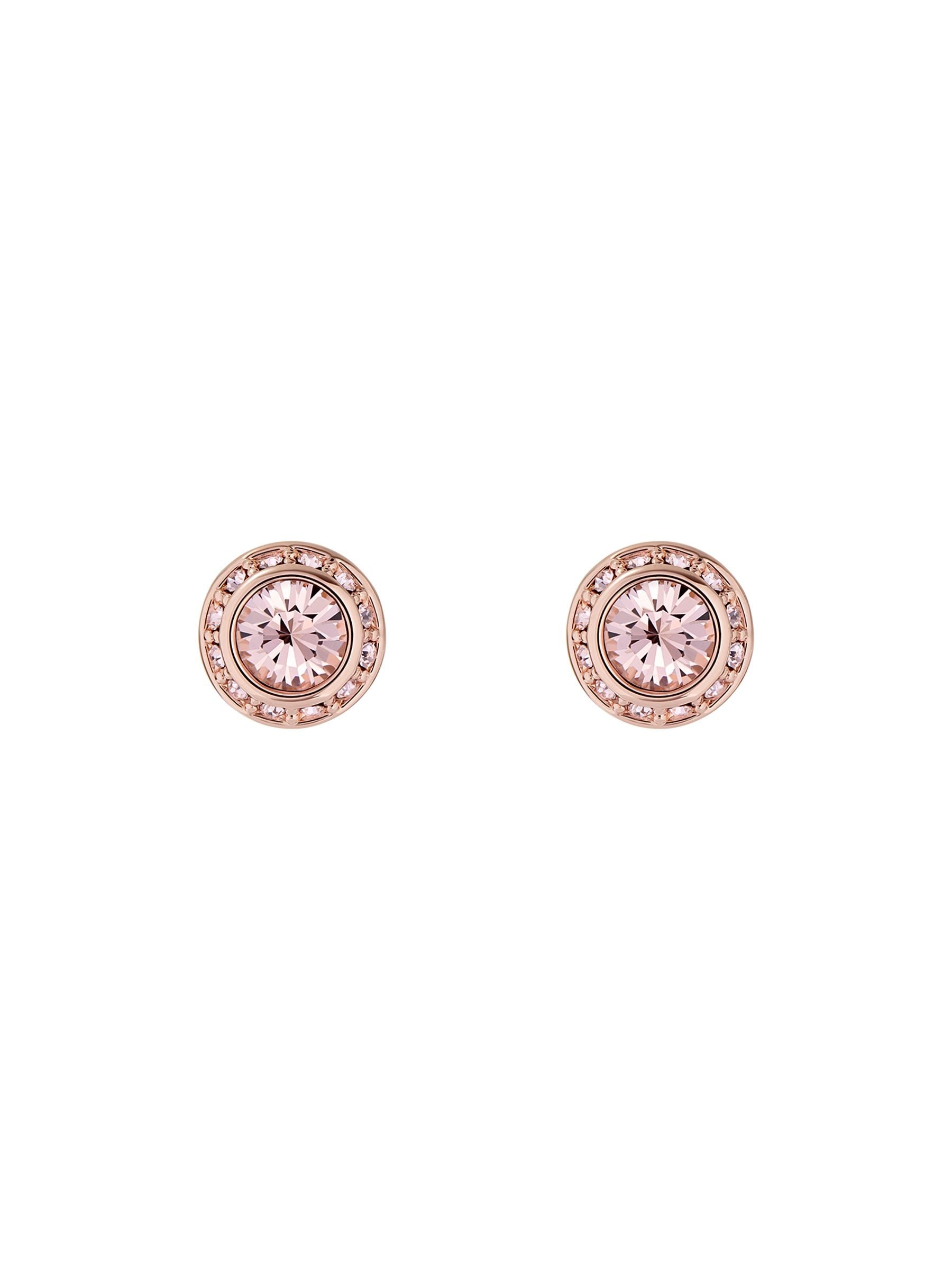 Ted Baker crystal stud earrings rose gold tone (British brand)