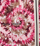 Palm Angels Kids spiral tie-dye trousers for ages 4-12+, imported from the UK
