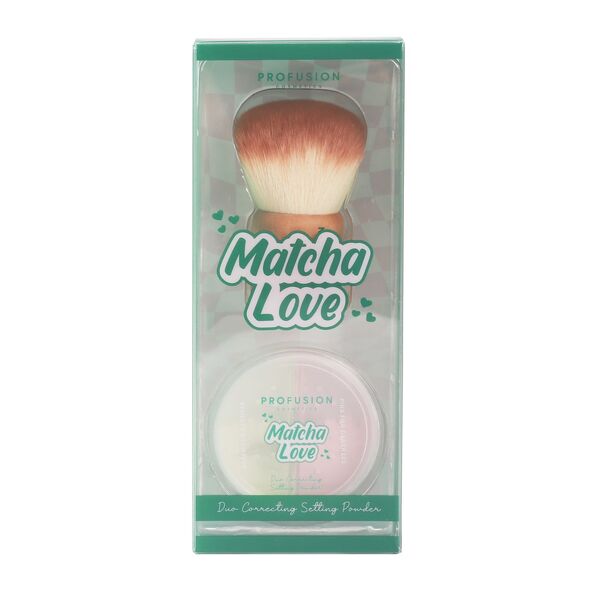 Profusion Cosmetics Matcha Correcting Powder with Brush (British brand)