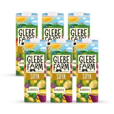 Glebe Farm Barista Soya Milk 6x 1L Packs