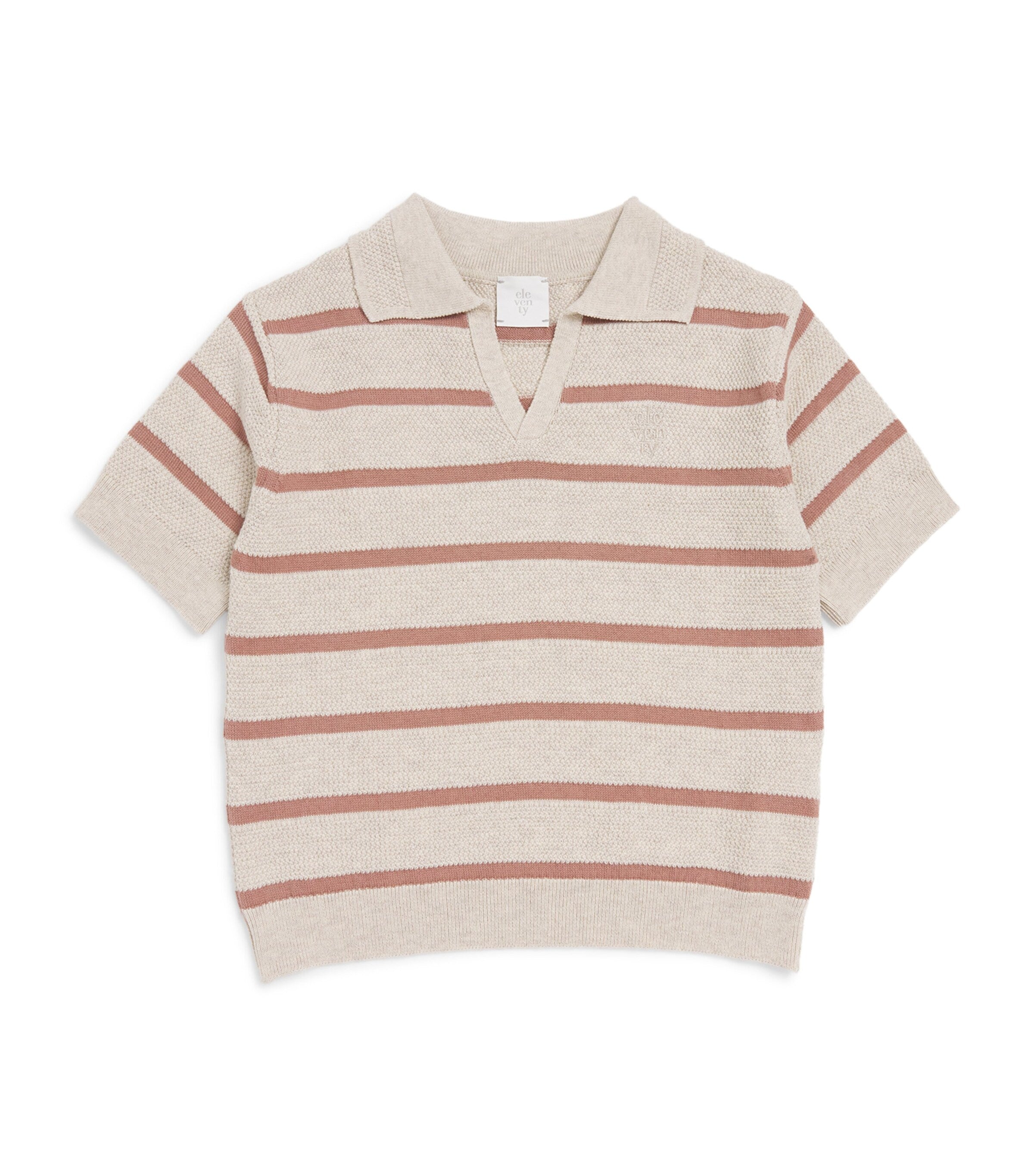 Eleventy Kids cotton stripe polo shirt 2-16 years - British product