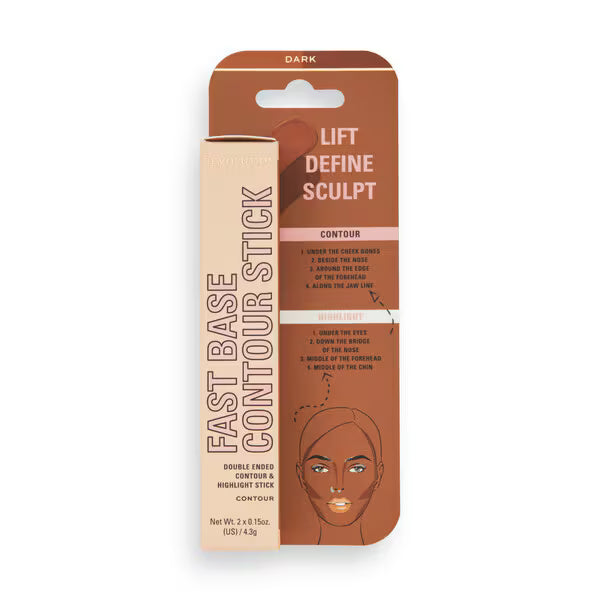 Revolution face contour stick dark, imported from the UK