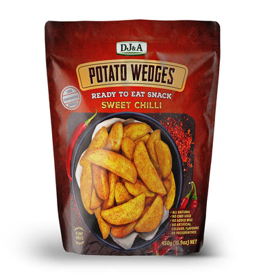 DJ&A Sweet Chilli Potato Wedges Ready To Eat 450g