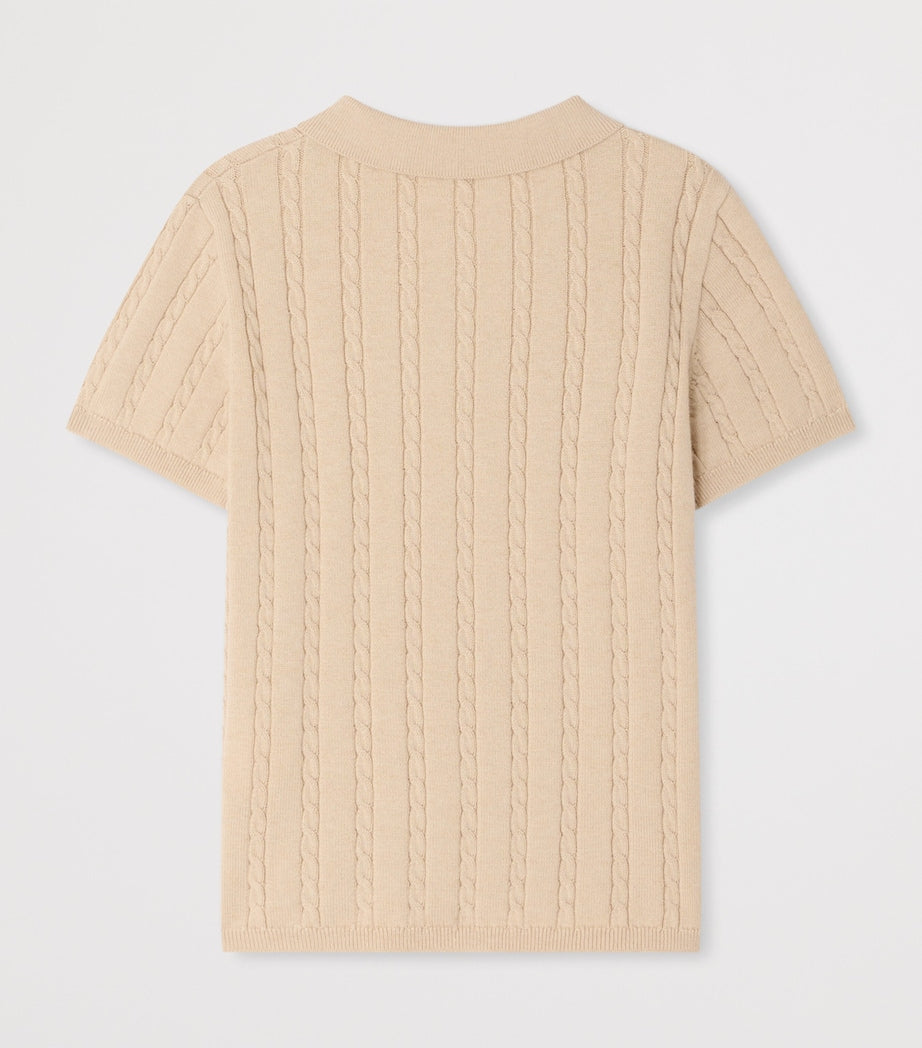 Bonpoint cotton-cashmere polo shirt 10-14 years - British product
