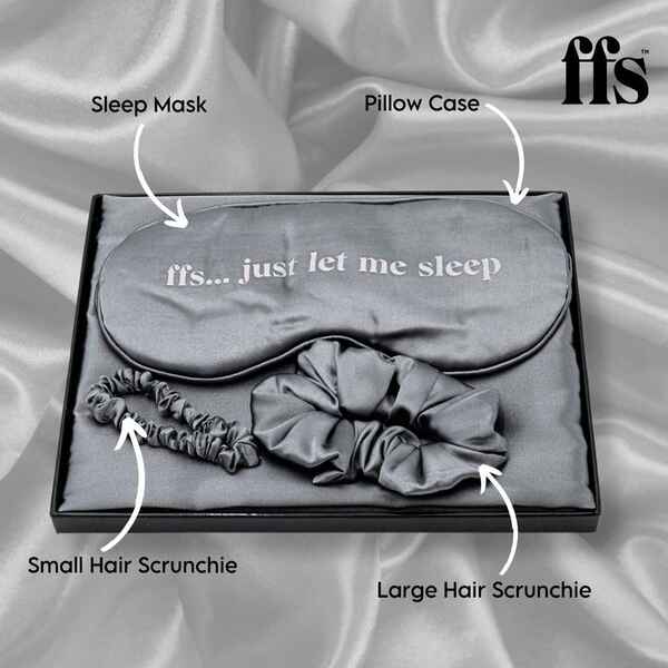 FFS Beauty Satin Sleep Set - Silver