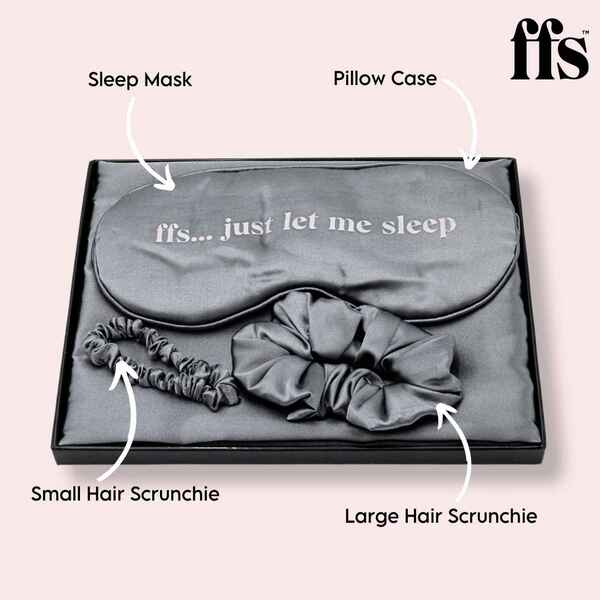 FFS Beauty Satin Sleep Set - Silver
