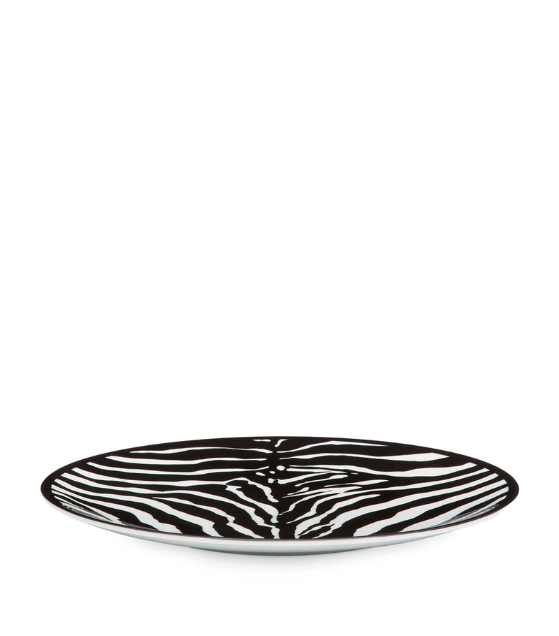 Dolce&Gabbana Casa porcelain zebra charger plate 31cm - British product