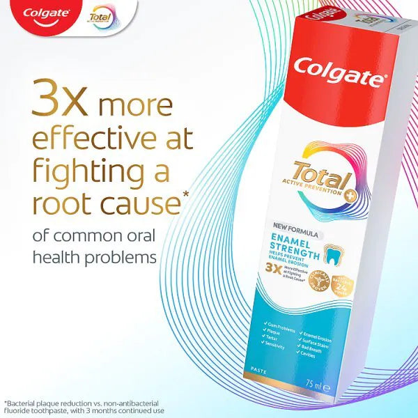 Colgate Total Enamel Strength toothpaste 125ml - British product
