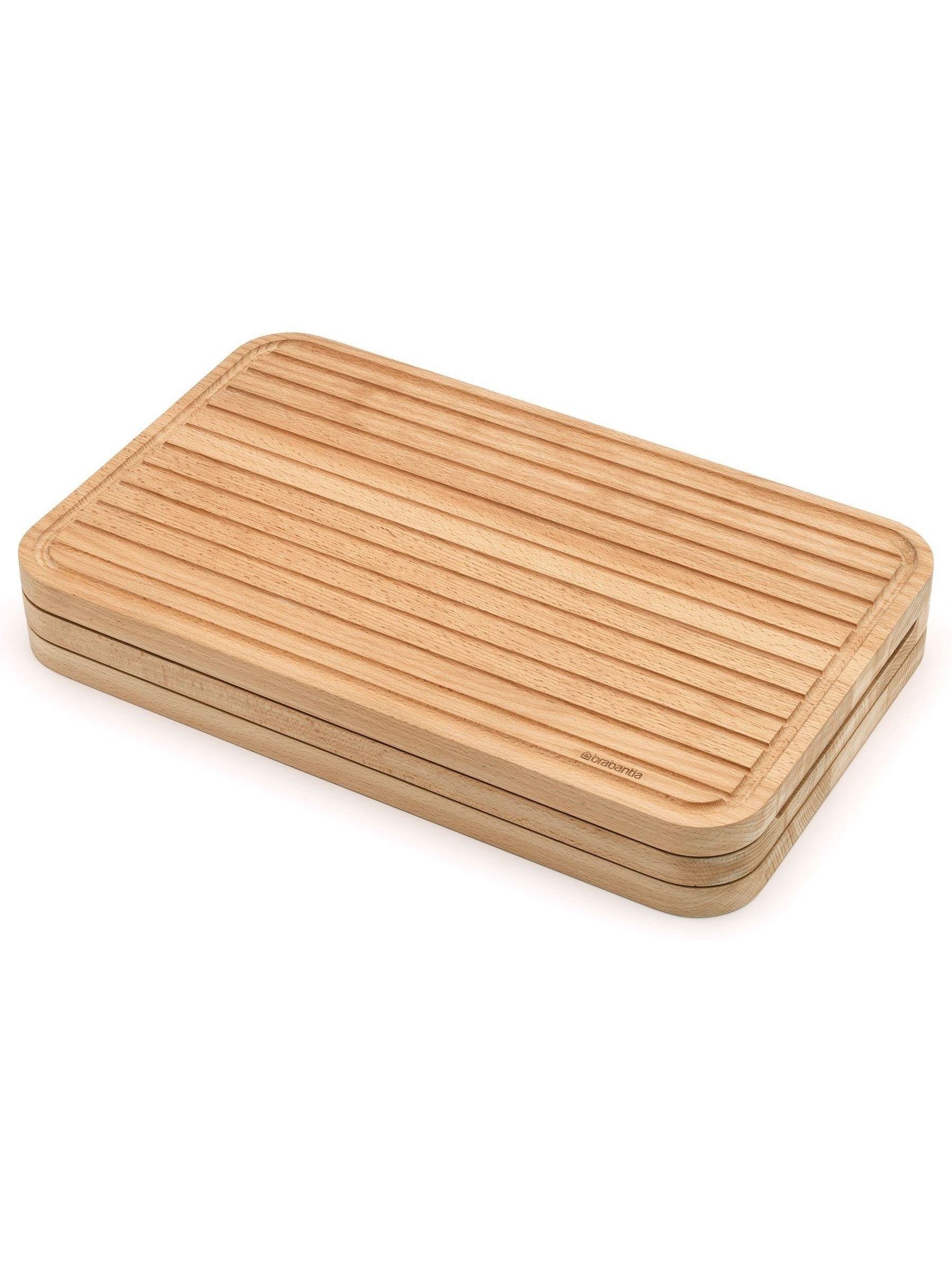Brabantia set of 3 wooden chopping boards L size - British product