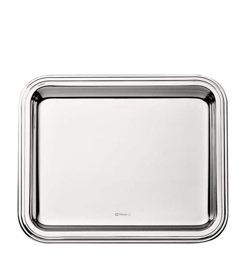 Christofle Albi silver-plated tray 20cm x 16cm - British product