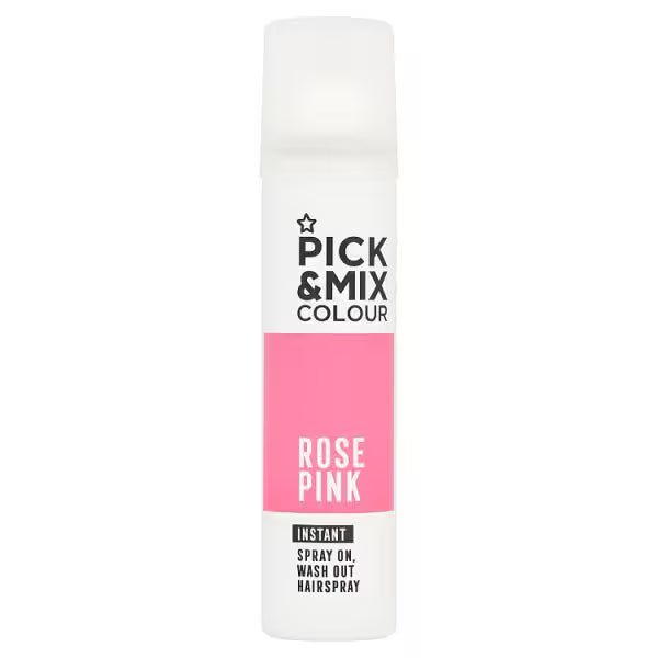Superdrug Pink pick & mix colour hairspray 75ml (British brand)