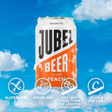 JUBEL Beer cut with Peach   4 x 330ml - McGrocer